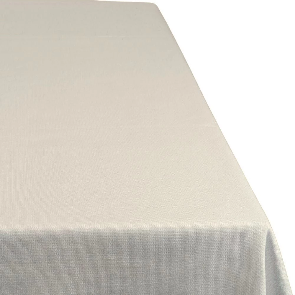 Mixed cotton ivory tablecloth 330x330 cm