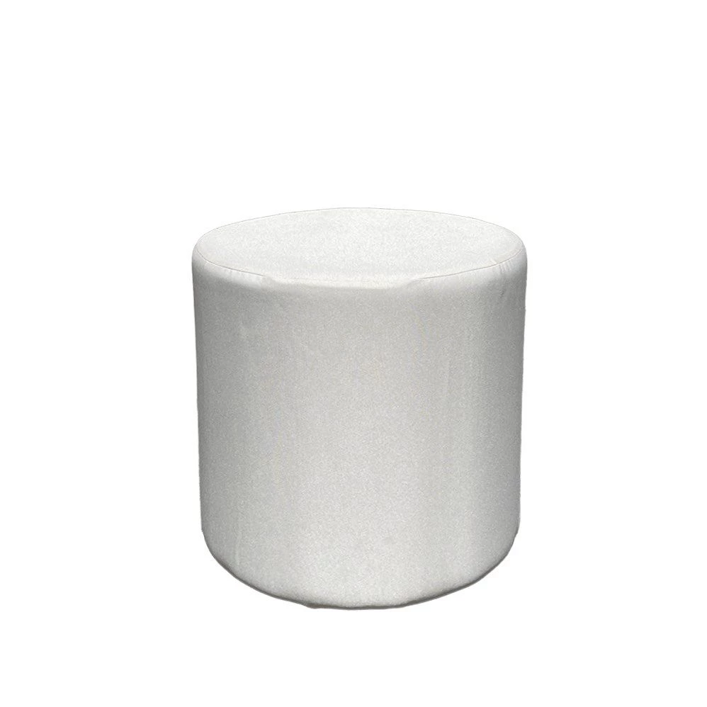 Ivory cover - Macaron Round Pouf 45 cm