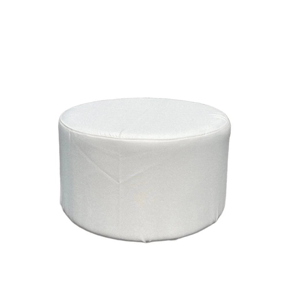 Ivory cover - Macaron Round Pouf 60 cm