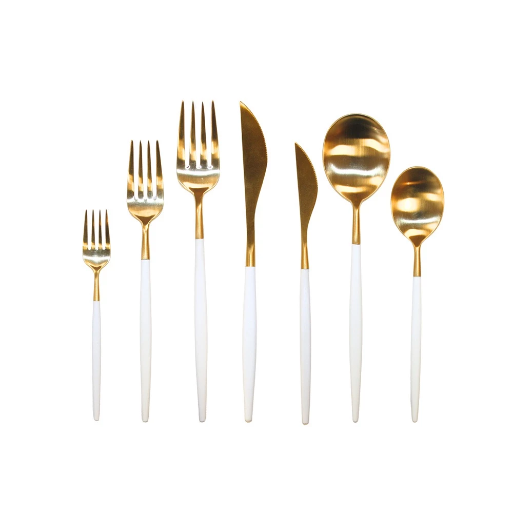 White & Gold Cucchiaio Frutta