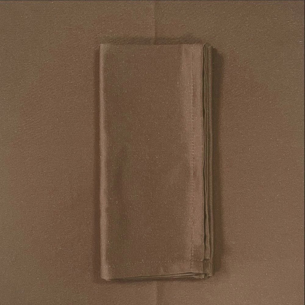 Chocolate satin napkin 50x50 cm